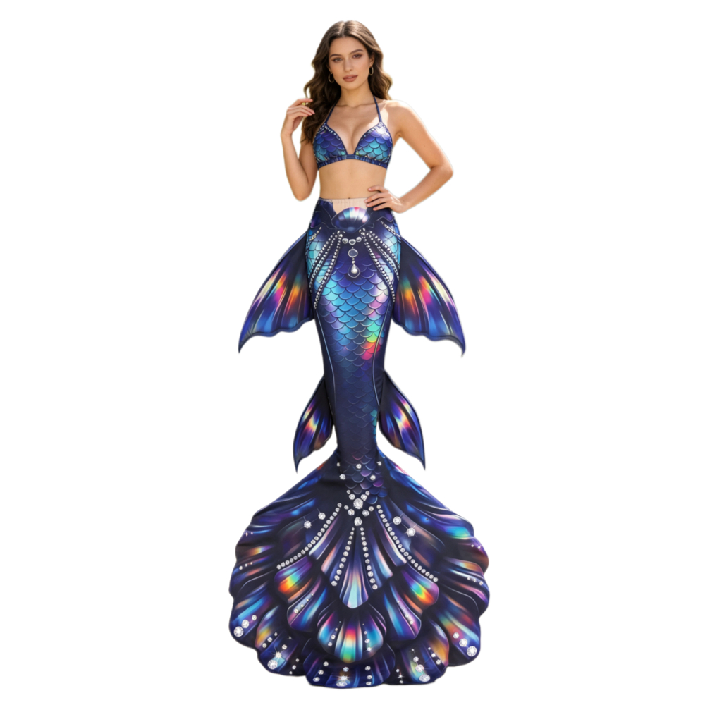 New Mermaid Tail Set Adult Swi - Swim Fins ulasan dan harga