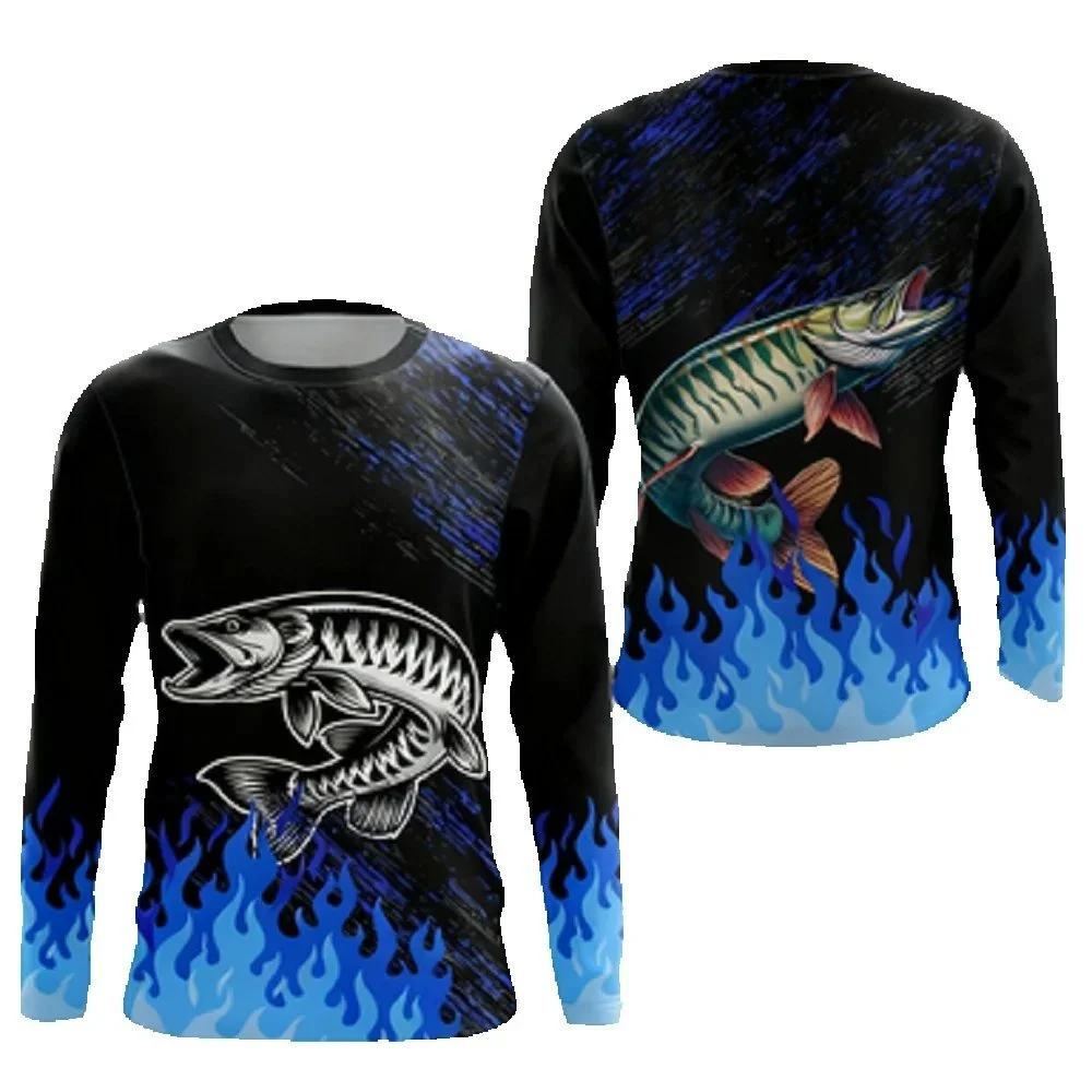 Mens Fishing Shirt Long Sleeve - Rash Guard ulasan dan harga