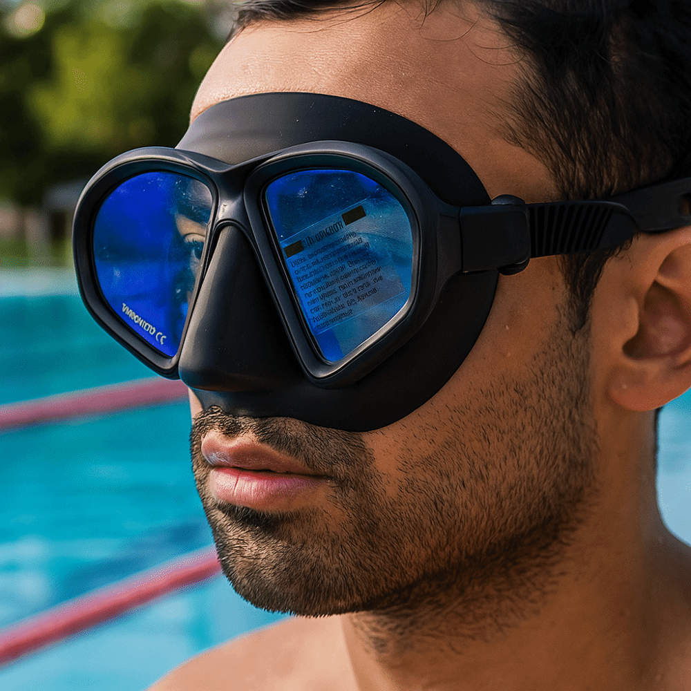 Tempered Glass Freediving Mask - Snorkel Set ulasan dan harga