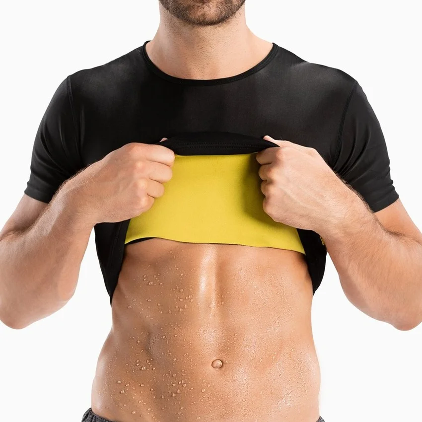 Sauna T Shirts Men Flat Belly  - Wetsuit Men ulasan dan harga