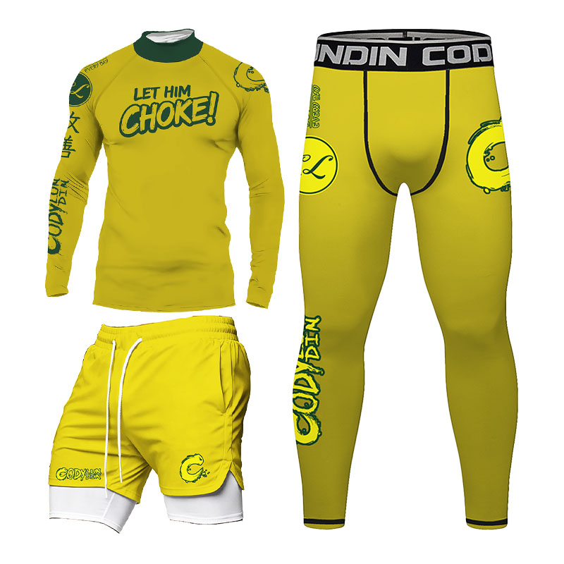 Men BJJ Rashguard Set No Gi Br - Rash Guard ulasan dan harga