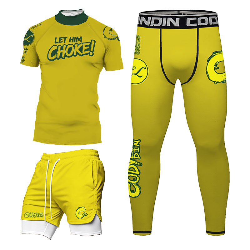Men BJJ Rashguard Set No Gi Br - Rash Guard ulasan dan harga